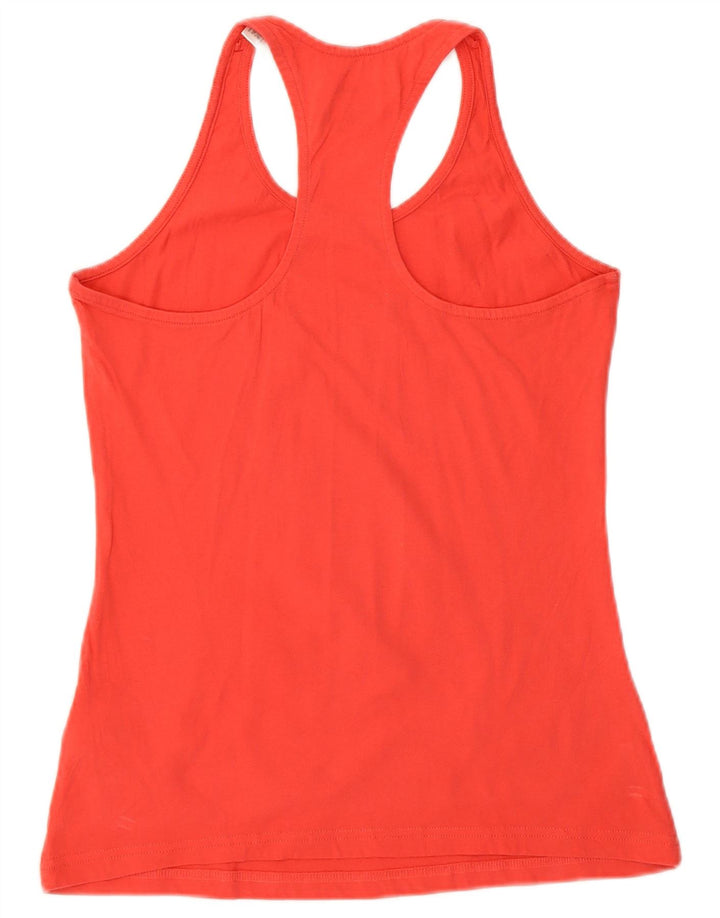 Canotta grafica da donna Adidas UK 8/10 piccola in cotone rosso