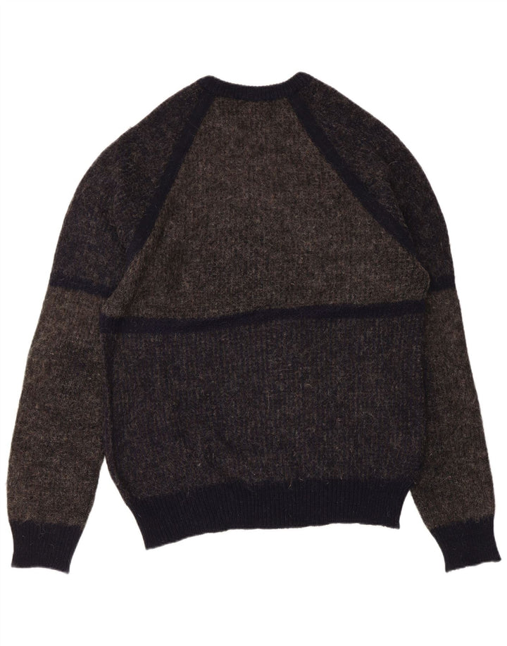 DALMINE Maglione girocollo da uomo IT 50 Lana color block grigio medio