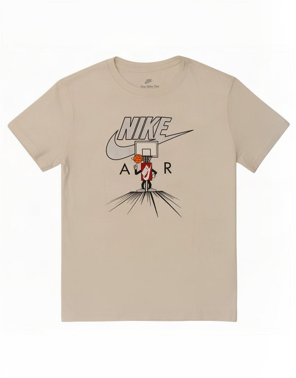 T-shirt grafica Nike da ragazzo, vestibilità ampia, 13-14 anni, bianco sporco