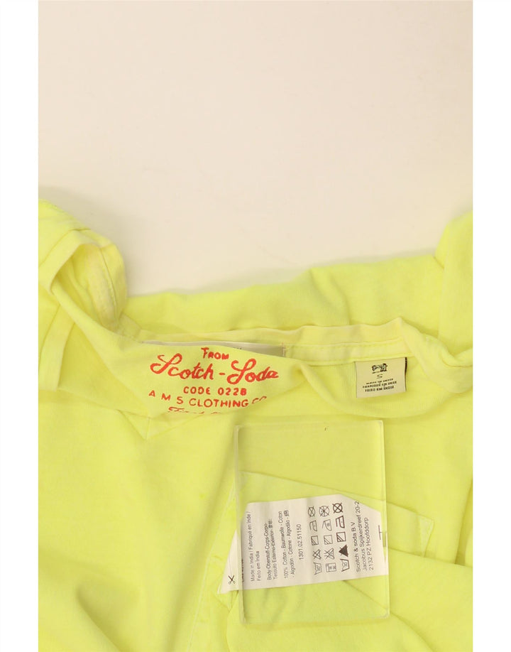 SCOTCH & SODA T-shirt da uomo Top piccola in cotone giallo
