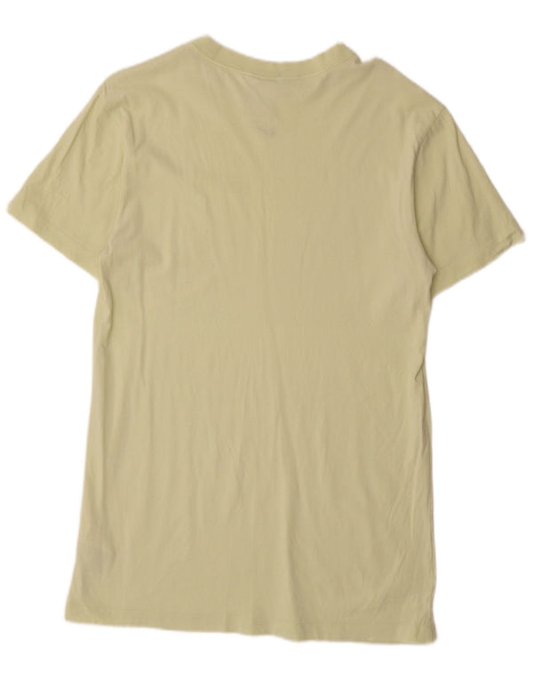 Abito t-shirt da donna NIKE UK 6 XS cotone giallo