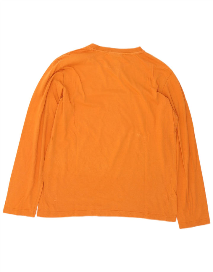 Maglia North Sails da uomo a maniche lunghe XL in cotone arancione