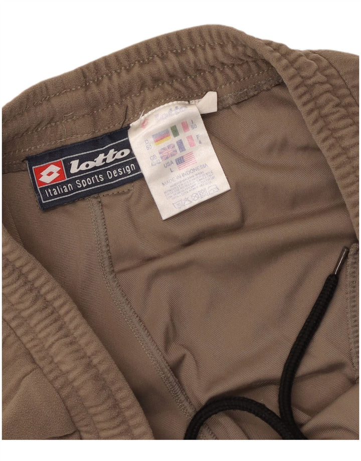 Pantaloni da tuta da uomo Lotto UK 40/42 Poliestere marrone medio