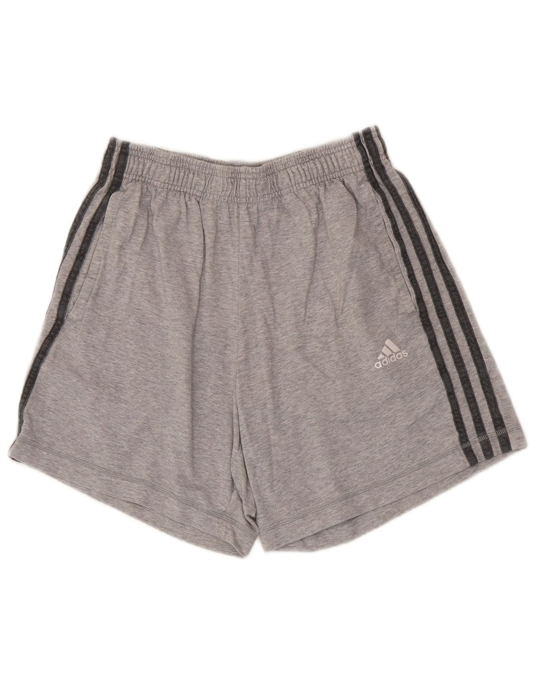Pantaloncini sportivi Adidas da uomo piccoli in cotone grigio