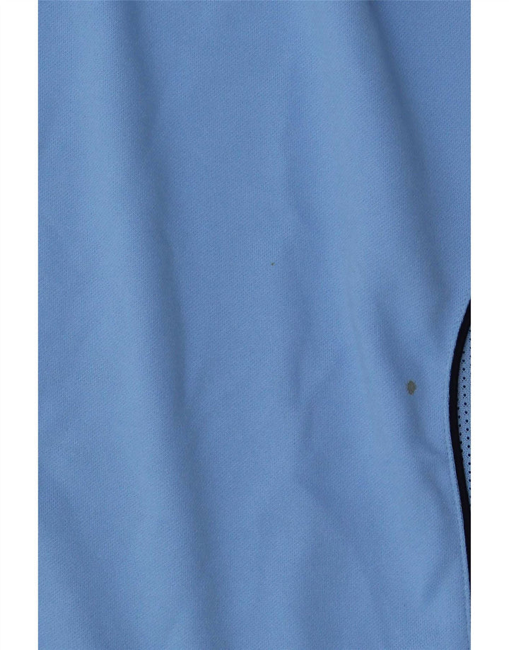 T-shirt grafica da uomo Asics Top in poliestere color block blu medio