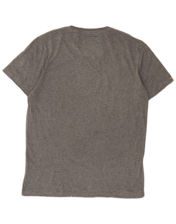 T-shirt grafica da uomo Superdry Top XL in cotone grigio