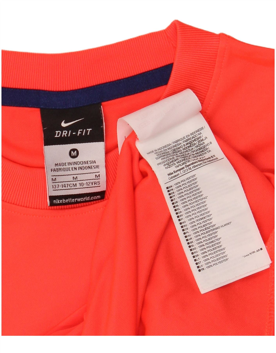 T-shirt con grafica NIKE Barcelona per ragazzi, 10-11 anni, arancione medio