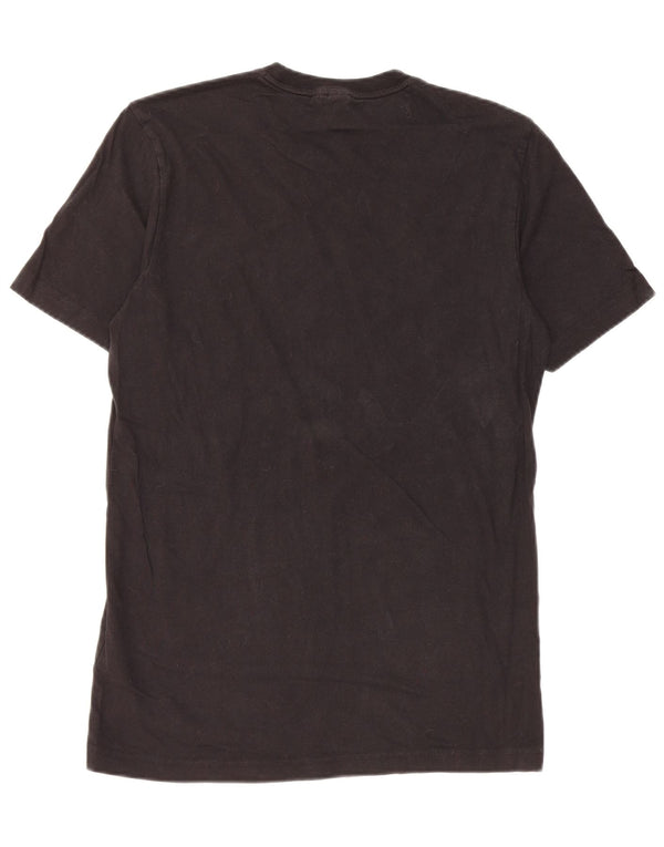 T-shirt grafica da uomo Adidas Top piccola in cotone nero