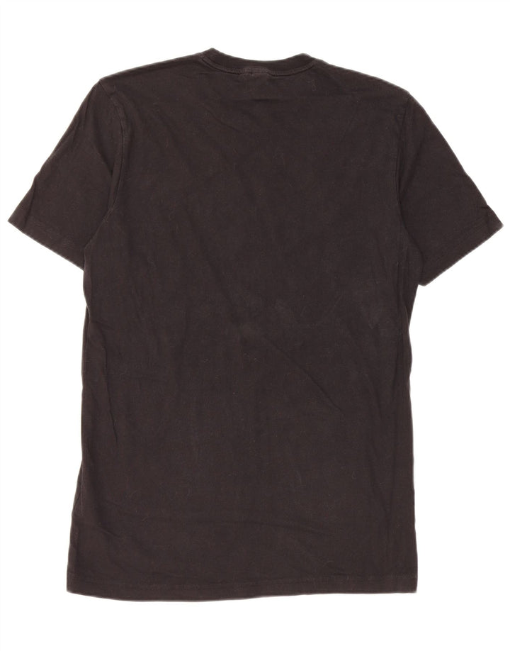 T-shirt grafica da uomo Adidas Top piccola in cotone nero
