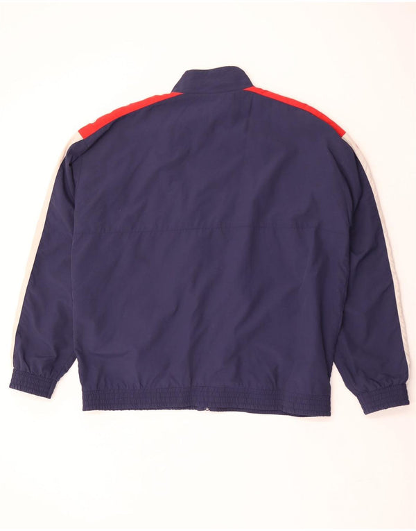Giacca da ginnastica grafica da uomo Fila 2XL Poliestere color block blu navy