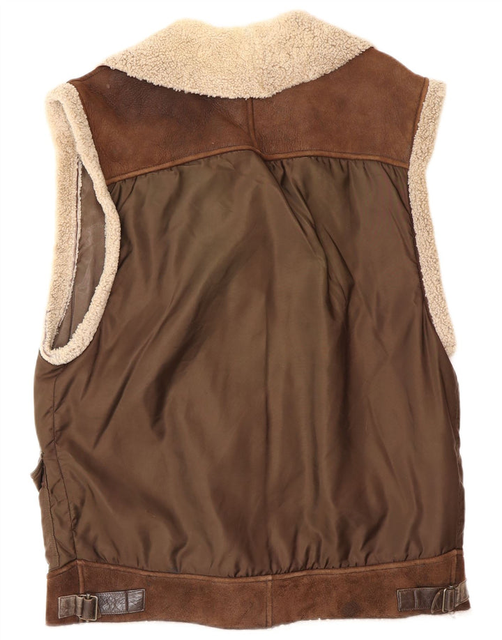 Montgomery oversize senza maniche da donna Prestige UK 12 Marrone medio