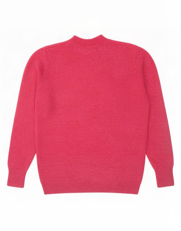 Maglione maglione a collo alto da donna Marks & Spencer UK 14 Rosa medio