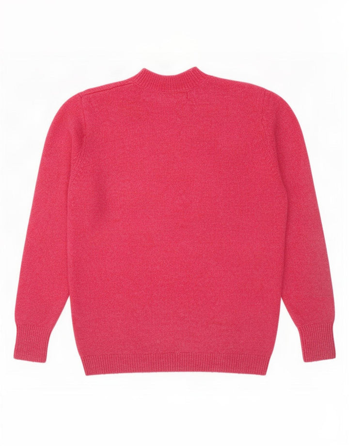Maglione maglione a collo alto da donna Marks & Spencer UK 14 Rosa medio