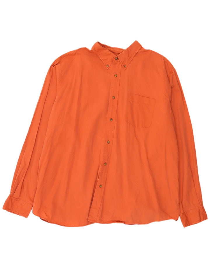 Camicia da uomo Eddie Bauer 2XL in cotone arancione
