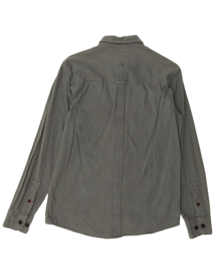 Camicia da uomo Fat Face piccola in cotone grigio