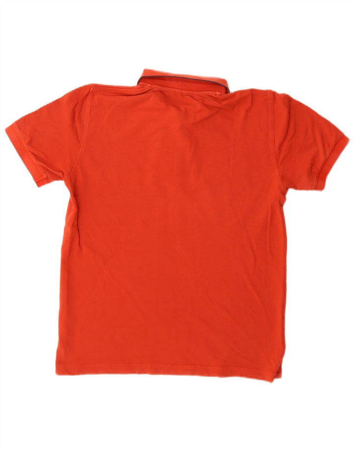 Polo da uomo Regular Fit Sun68 in cotone rosso medio