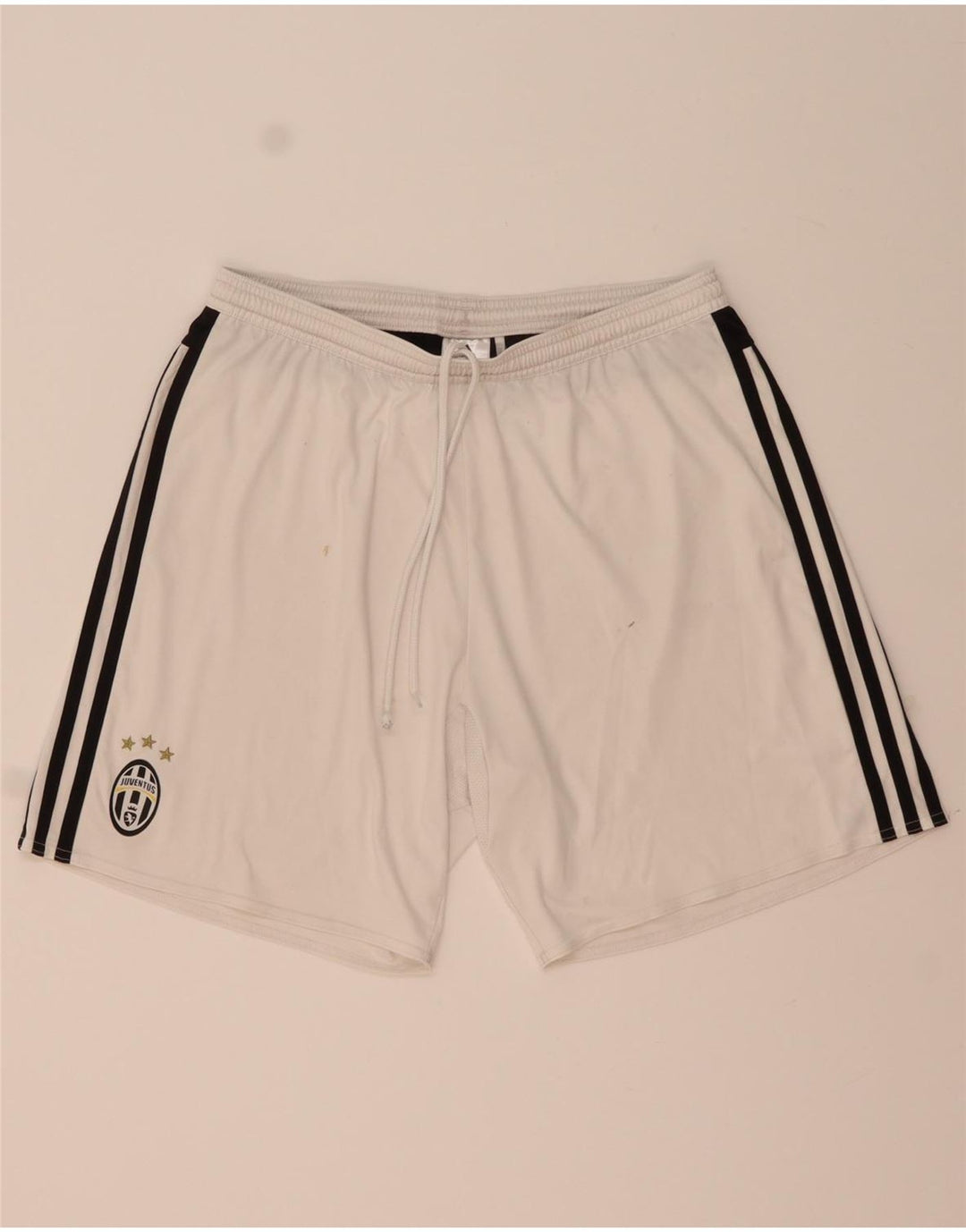 Pantaloncini sportivi Adidas da uomo Juventus Large in poliestere color block bianco