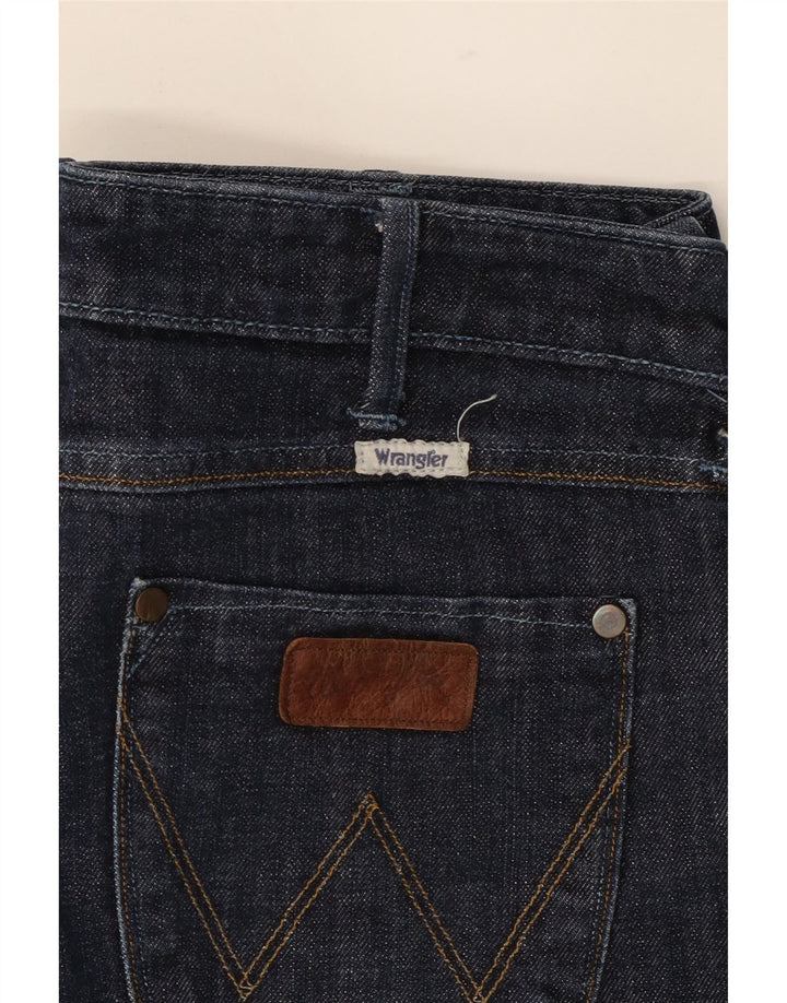 WRANGLER Womens Elle Bermuda Denim Shorts W28 Medium Navy Blue Cotton Vintage Wrangler and Second-Hand Wrangler from Messina Hembry 