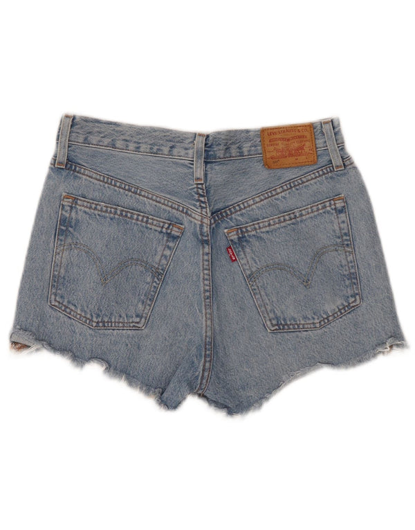 Pantaloncini Levi's da donna 501 in denim invecchiato W25 XS cotone blu