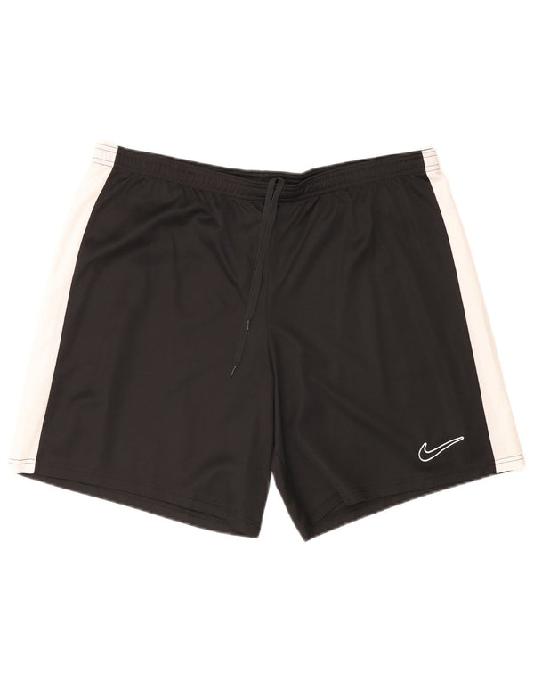 Pantaloncini sportivi Nike Dri Fit Slim da uomo 2XL Poliestere color block nero
