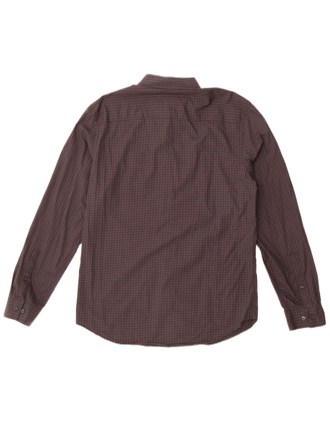 Camicia slim fit da uomo Calvin Klein in cotone a quadri grigio medio