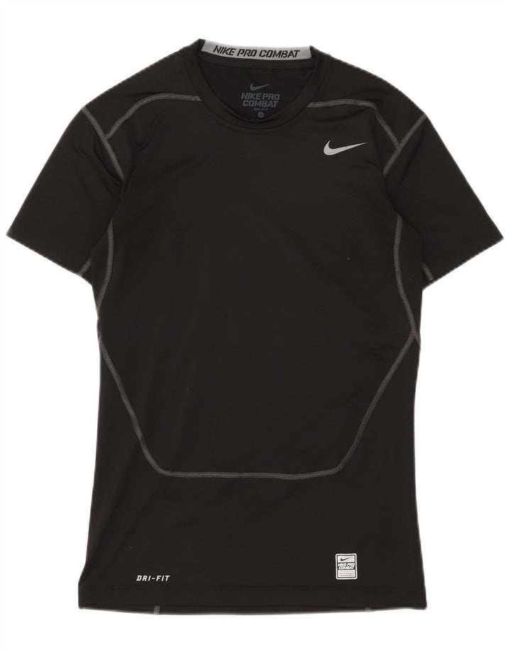 T-shirt grafica NIKE Dri Fit da uomo, grande, nera