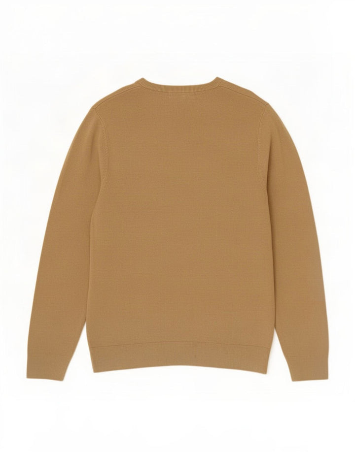 Maglione da uomo con scollo a V Marks & Spencer in acrilico beige medio