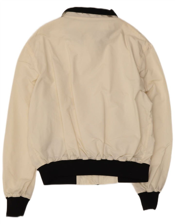 Giacca antipioggia bomber da uomo Refrigiwear UK 36 Small nylon color block bianco
