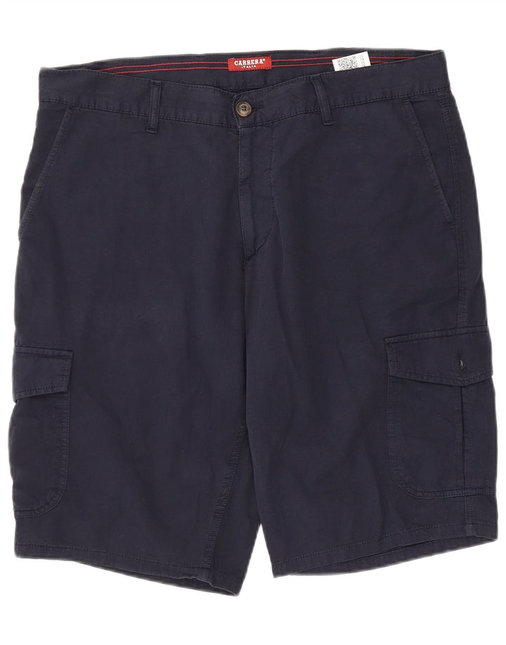 Carrera Uomo 618 Pantaloncini cargo W34 Large Blu Navy Cotone