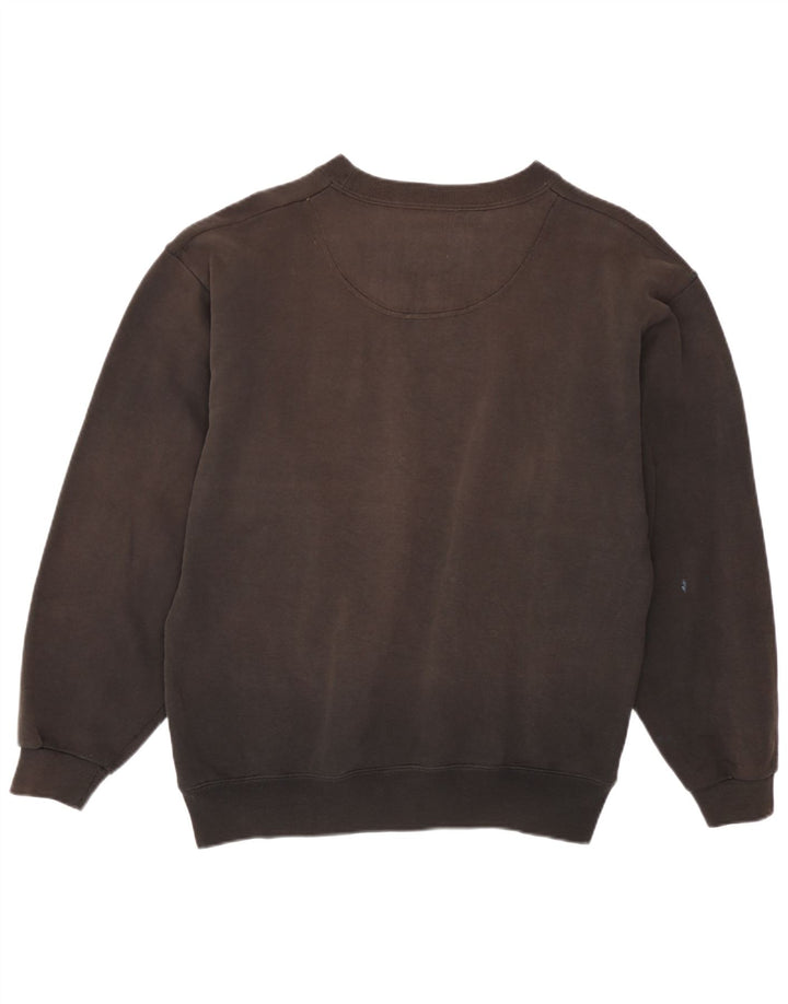 Felpa grafica da uomo Champion, maglione piccolo marrone