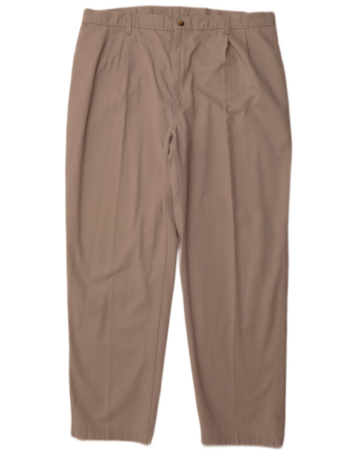 WRANGLER Pantaloni chino con pegging da uomo Timber Creek W42 L32 in cotone beige