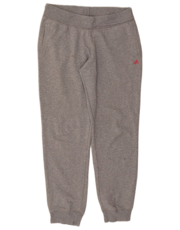 Pantaloni da jogging Adidas Climalite da donna UK 12/14 Grigio medio