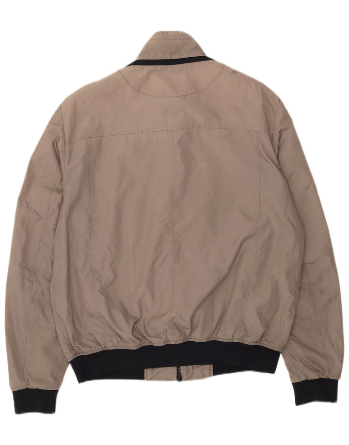 GEOX Mens Bomber Jacket UK 42 XL Grey Colourblock Polyamide