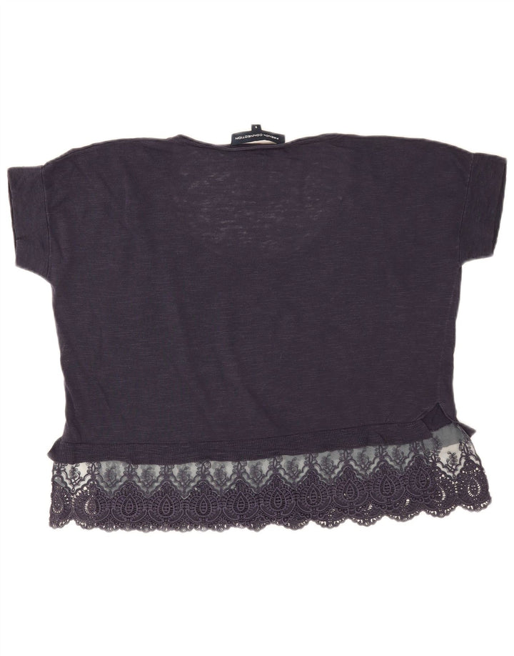 Camicetta oversize da donna French Connection Top UK 10 Small Blu Navy