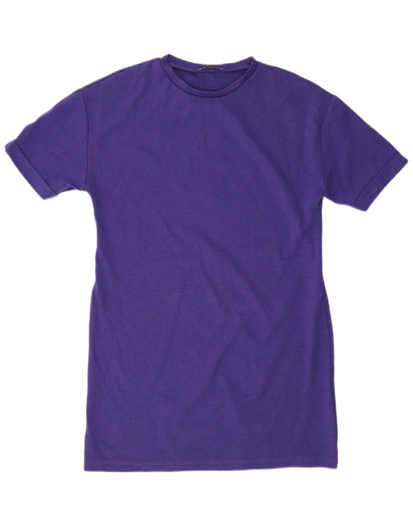 Abito T-shirt Zara da donna UK 14 viola medio