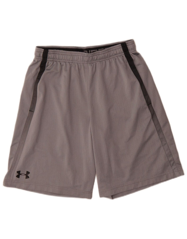 Pantaloncini sportivi Under Armour da uomo vestibilità ampia in poliestere grigio medio