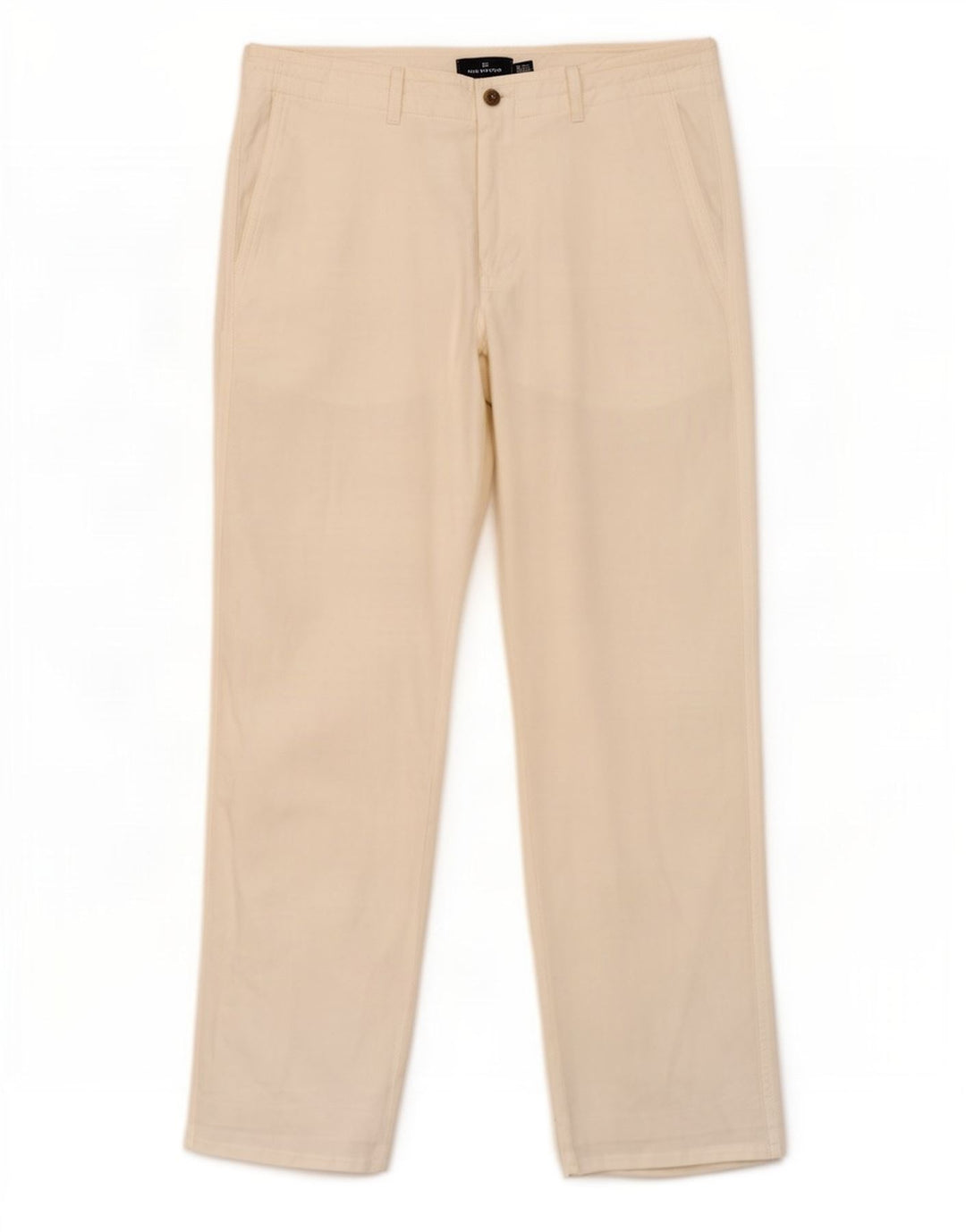 Pantaloni chino dritti Marks & Spencer da uomo blu Harbour W34 L29 bianchi