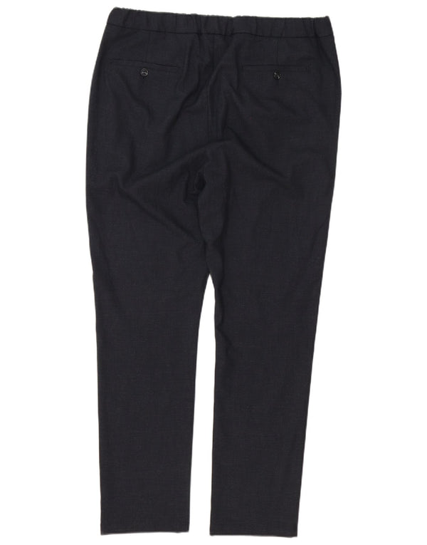 Pantaloni chino slim premium da uomo Jack & Jones XL W38 L30 blu navy a quadri