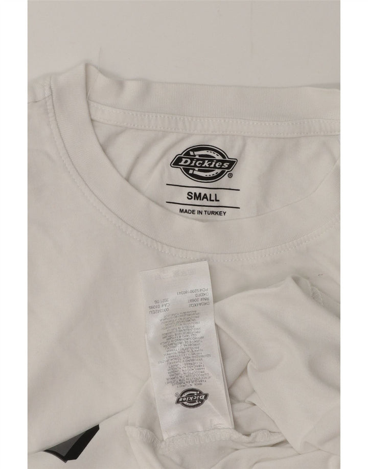 DICKIES T-shirt grafica da uomo Top piccola in cotone bianco