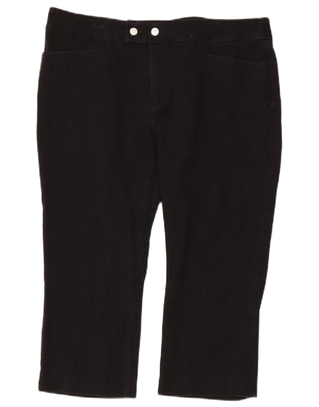 Pantaloncini Bermuda Petite da donna CHAPS US 14 XL W34 Cotone nero