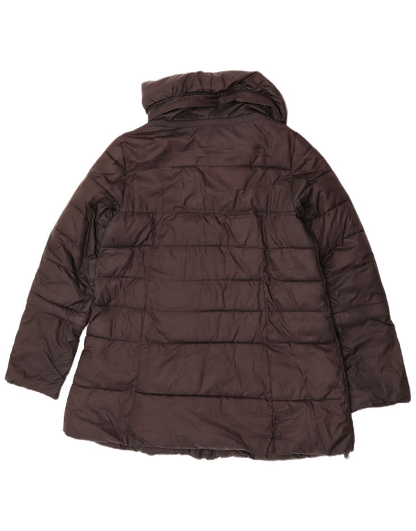 Geox Respira Giacca imbottita oversize da donna UK 10 Small Poliestere nero