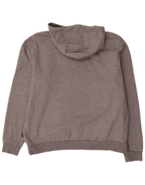 Felpa con cappuccio vestibilità regolare Puma da uomo XL in poliestere grigio