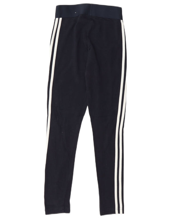 Adidas Leggings da donna UK 4/6 XS Blu navy Cotone