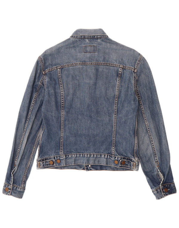 Giacca di jeans da donna LEVI'S UK 14 grande cotone blu