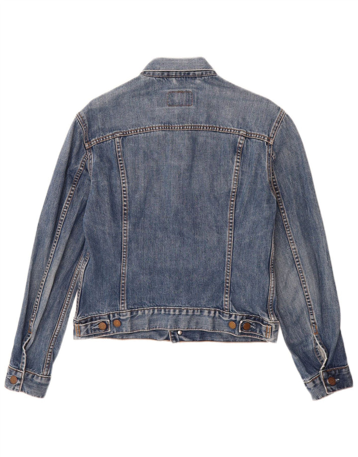 Giacca di jeans da donna LEVI'S UK 14 grande cotone blu