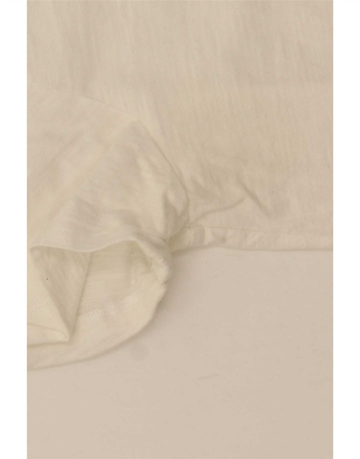 T-shirt da donna Joules Top UK 12 cotone bianco medio