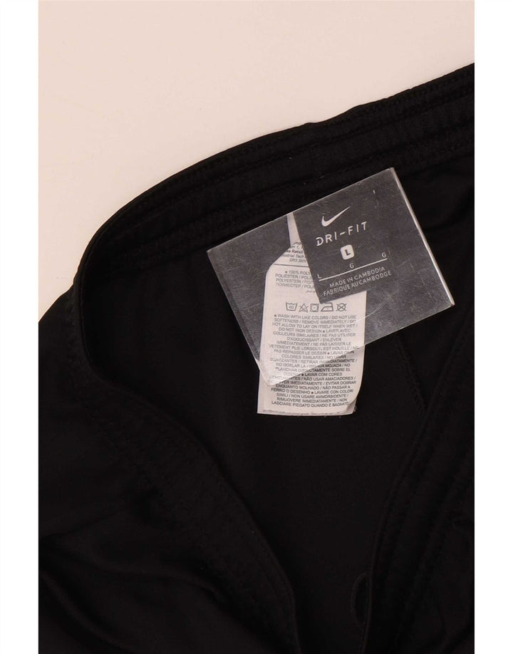 Pantaloncini sportivi Nike Dri Fit da uomo, grandi, in poliestere nero