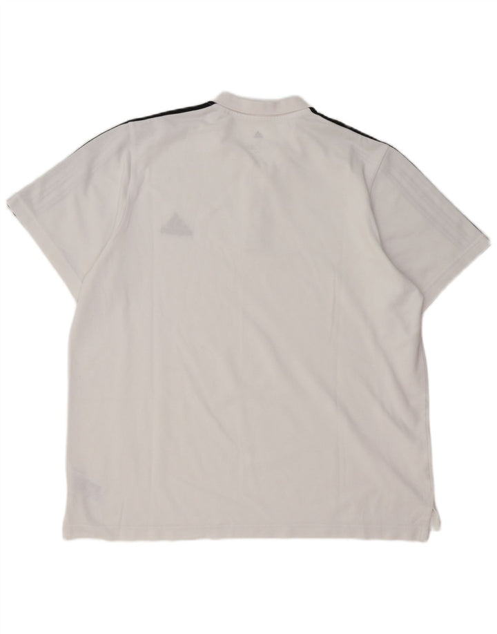 Polo ADIDAS da uomo XL in cotone bianco