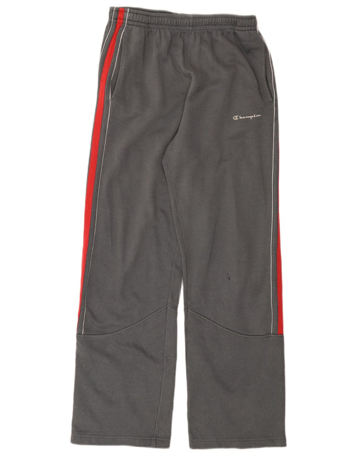 Pantaloni da tuta da uomo CHAMPION grandi in cotone color block grigio