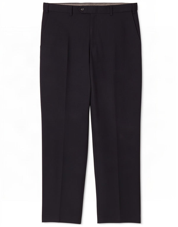 Marks & Spencer Mens Regular Fit Suit Trousers W34 L31 Navy Blue Wool